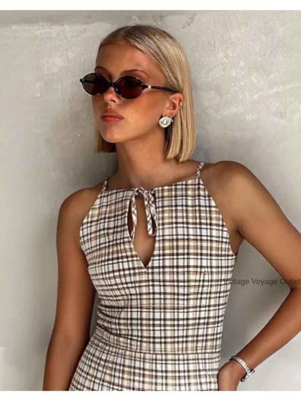 Retro Oval Acetate Sunglasses UV400 Protection Women 90s Vintage Shades
